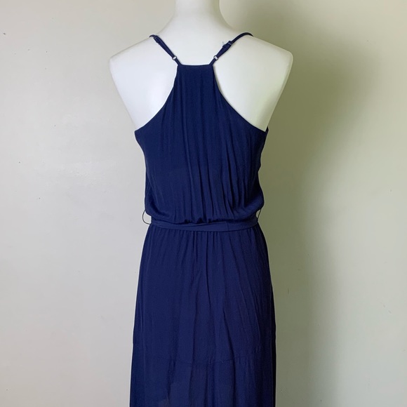 WAYF Hi-Low Tie Waist Midi Dress - Picture 5 of 8